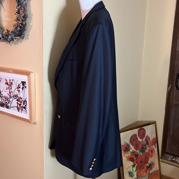 BROOKS BROTHERS Country Club sz 44XL Loro Piana Italy Super 120 Wrst Wool Logo - Picture 7 of 16